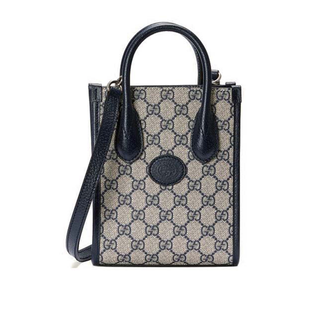 GUCCI MINI TOTE BAG WITH INTERLOCKING&G 671623 K (20*16*7cm) GUCCI MINI TOTE BAG WITH INTERLOCKING&G 671623 K (20*16*7cm)